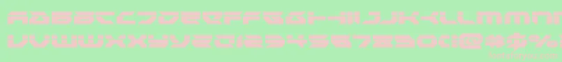 Шрифт Royalsamurailaser – розовые шрифты на зелёном фоне