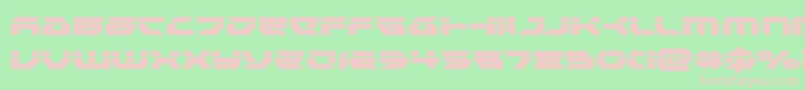 Royalsamurailaser Font – Pink Fonts on Green Background