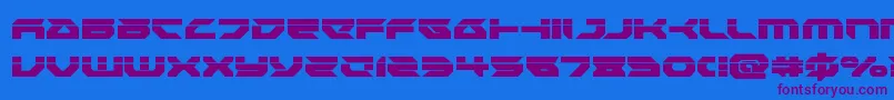 Weitere Informationen zur Royalsamurailaser-Schriftart Royalsamurailaser-Schriftart – Violette Schriften auf blauem Hintergrund
