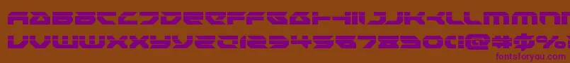 Royalsamurailaser Font – Purple Fonts on Brown Background