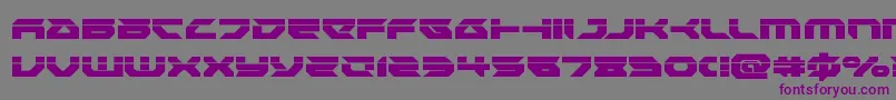 Royalsamurailaser-fontti – violetit fontit harmaalla taustalla