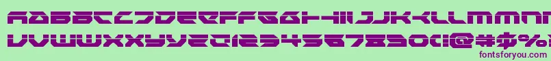 Royalsamurailaser Font – Purple Fonts on Green Background