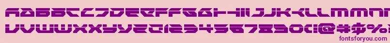 Royalsamurailaser Font – Purple Fonts on Pink Background