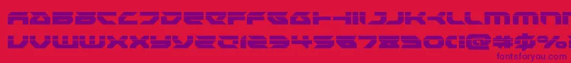Royalsamurailaser Font – Purple Fonts on Red Background