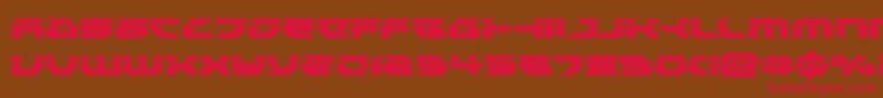 Royalsamurailaser Font – Red Fonts on Brown Background