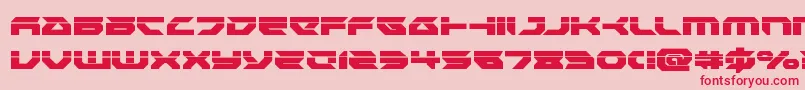 Royalsamurailaser-Schriftart – Rote Schriften auf rosa Hintergrund