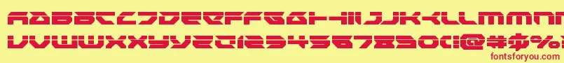 Royalsamurailaser Font – Red Fonts on Yellow Background