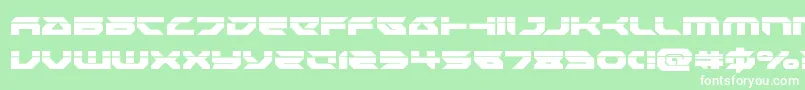 Royalsamurailaser Font – White Fonts on Green Background