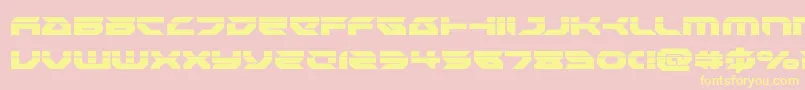 More about Royalsamurailaser Font Royalsamurailaser Font – Yellow Fonts on Pink Background