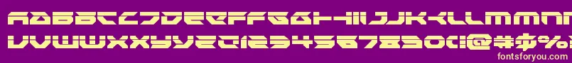 Royalsamurailaser Font – Yellow Fonts on Purple Background