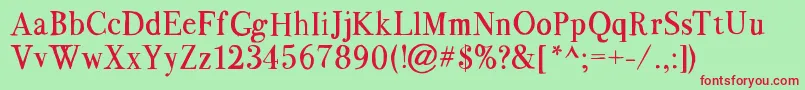 BodoFlo 1 2   FREE FOR PERSONAL USE ONLY Font – Red Fonts on Green Background