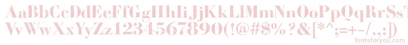 Czcionka BodoniFragileDirt – różowe czcionki