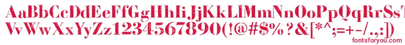 BodoniFragileDirt-Schriftart – Rote Schriften