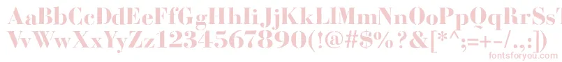 BodoniFragileRough Font – Pink Fonts on White Background