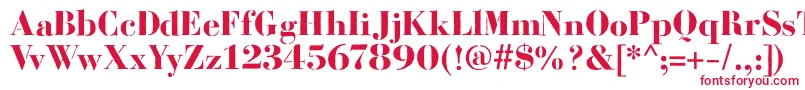 BodoniFragileRough Font – Red Fonts