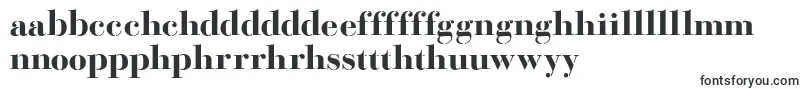 Шрифт BodoniFragileSharp – валлийские шрифты