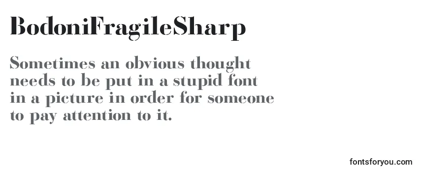 BodoniFragileSharp Font