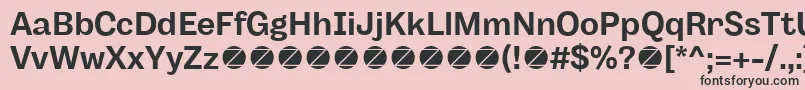 Body Grotesque Bold trial Font – Black Fonts on Pink Background