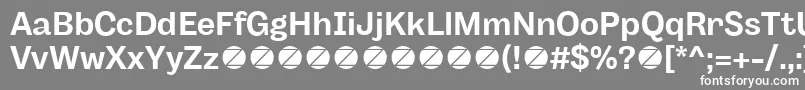 Body Grotesque Bold trial Font – White Fonts on Gray Background