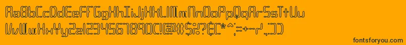 Compc2o Font – Black Fonts on Orange Background