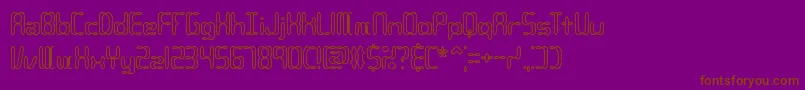 Compc2o Font – Brown Fonts on Purple Background