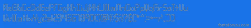 Compc2o Font – Gray Fonts on Blue Background