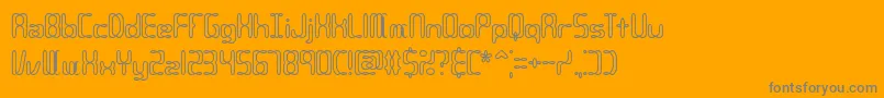 Compc2o Font – Gray Fonts on Orange Background