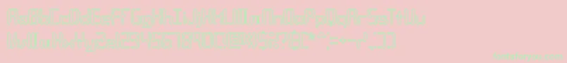 Compc2o Font – Green Fonts on Pink Background