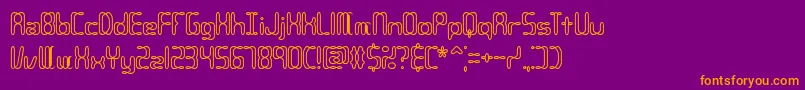 Compc2o Font – Orange Fonts on Purple Background