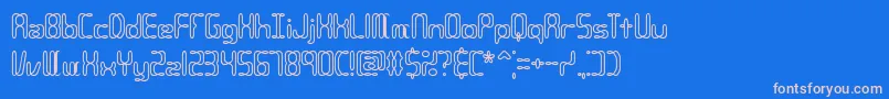 Compc2o Font – Pink Fonts on Blue Background