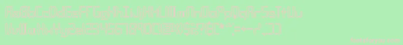 Compc2o Font – Pink Fonts on Green Background