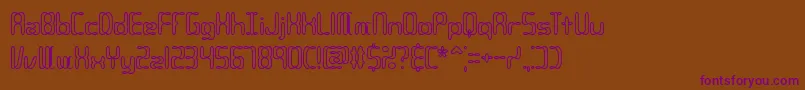 Шрифт Compc2o – фиолетовые шрифты на коричневом фоне