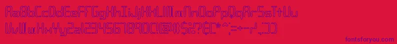 Compc2o Font – Purple Fonts on Red Background