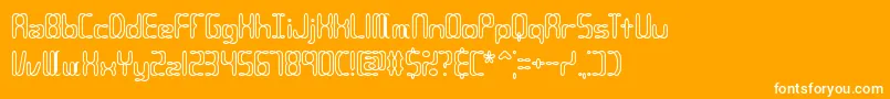 Compc2o Font – White Fonts on Orange Background