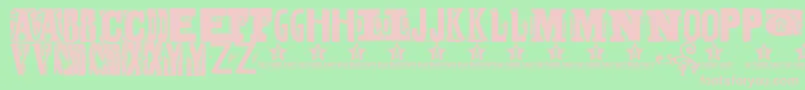 BODYH    Font – Pink Fonts on Green Background