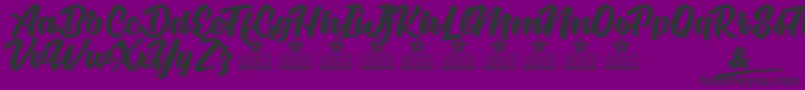 BodySoul Personal Use Font – Black Fonts on Purple Background