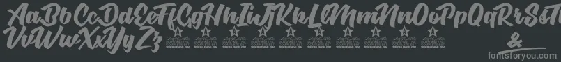 BodySoul Personal Use-Schriftart – Graue Schriften auf schwarzem Hintergrund