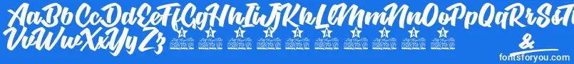 BodySoul Personal Use Font – White Fonts on Blue Background