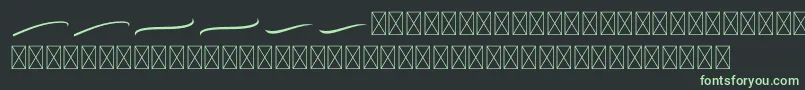 Bodytrack Swashes-Schriftart – Grüne Schriften auf schwarzem Hintergrund