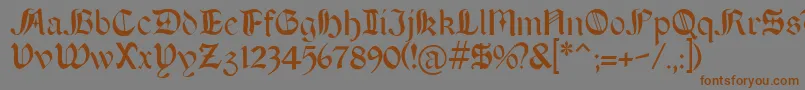 BOERT    Font – Brown Fonts on Gray Background