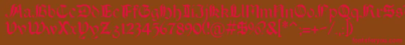 BOERT    Font – Red Fonts on Brown Background