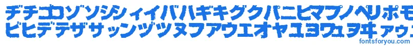 フォントBOG BL   – 白い背景に青い文字