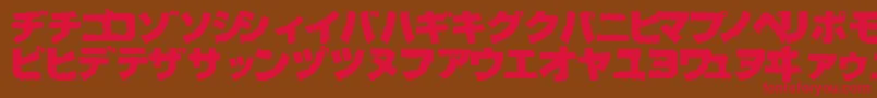 BOG BL   Font – Red Fonts on Brown Background