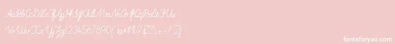 ImransSchoolB Font – White Fonts on Pink Background