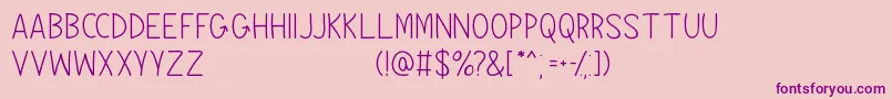 Bogwood   Free For Personal Use Font – Purple Fonts on Pink Background