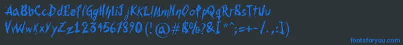 More about Bohemia Font Bohemia Font – Blue Fonts on Black Background