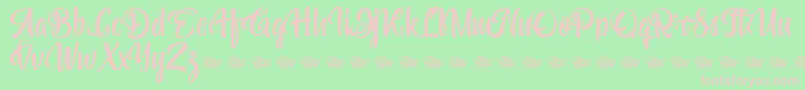 More about Bohemian Melody Font Bohemian Melody Font – Pink Fonts on Green Background