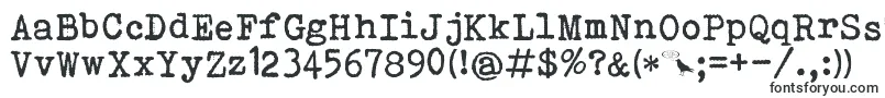Bohemian Typewriter-fontti – Fontit Windowsille