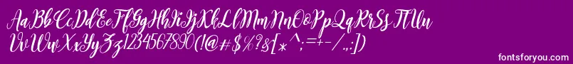 Bointang Cifoy Font – White Fonts on Purple Background