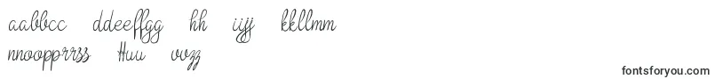 Bokretan Demo-Schriftart – esperanto Schriften